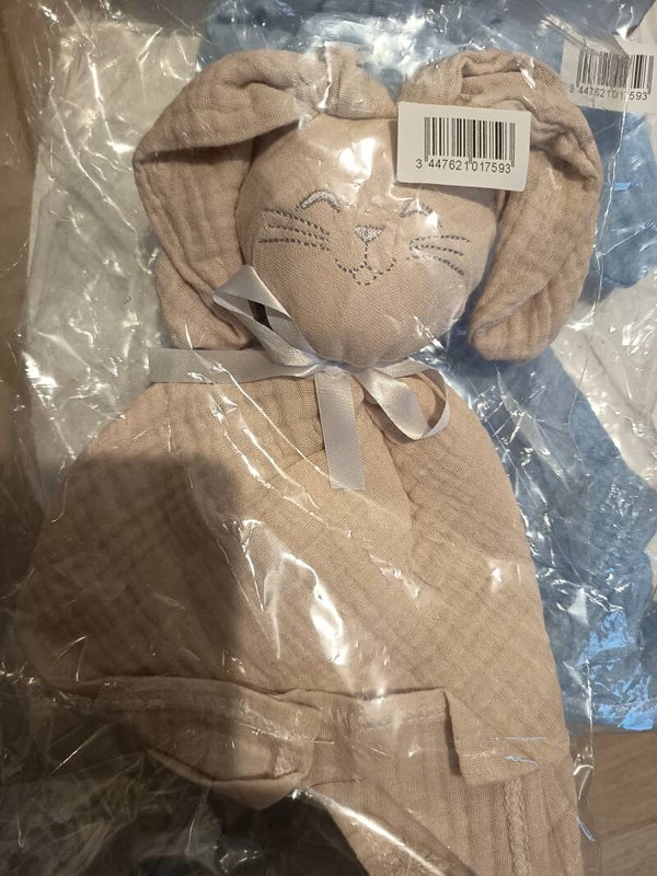 Doudou gaz de coton & minky