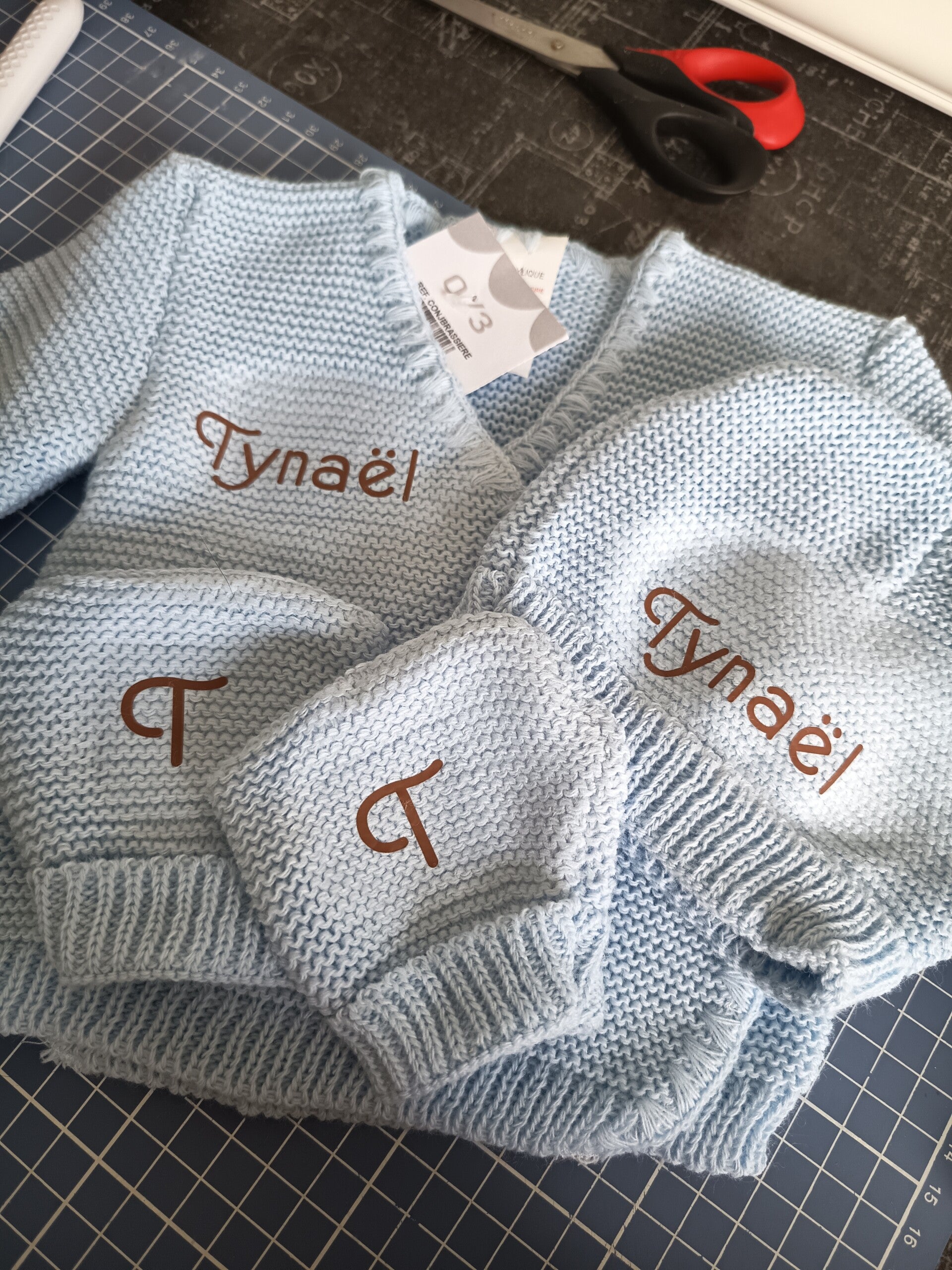 Ensemble 3 pièces acrylique