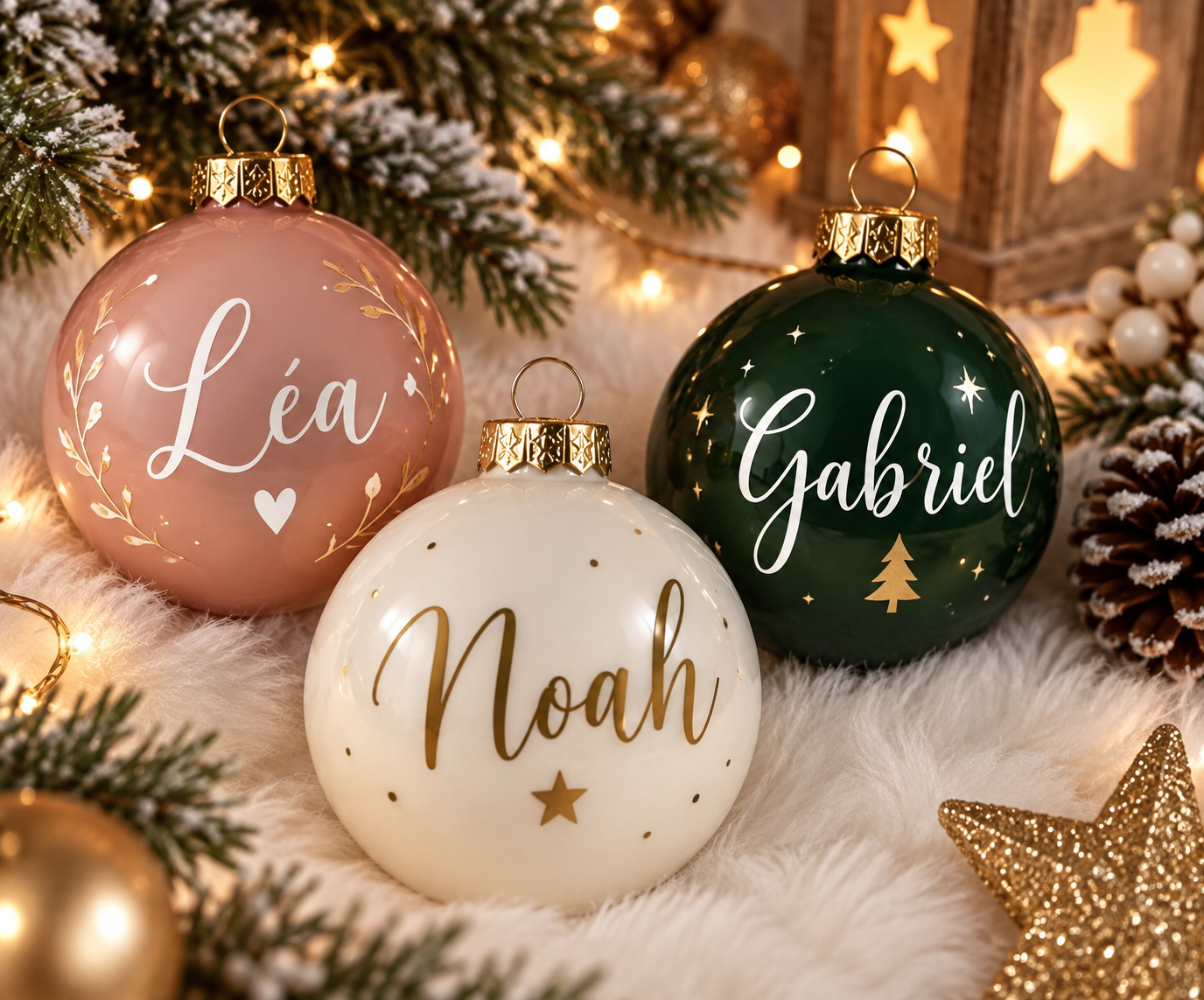 Boule de Noël personnalisée