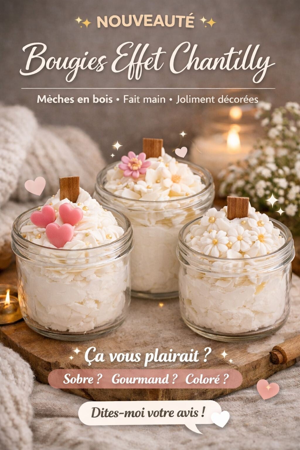 Bougie chantilly 150G