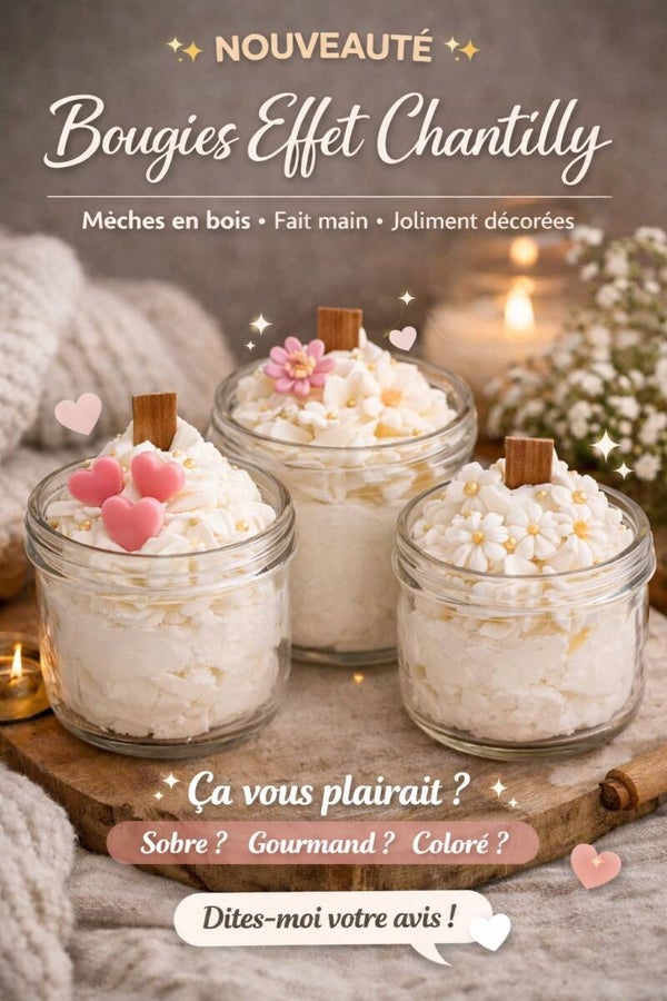Bougie chantilly 150G