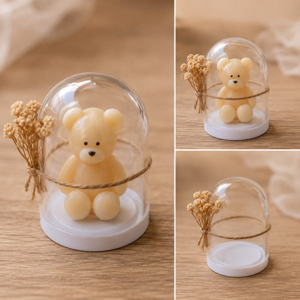 Ourson sous cloche