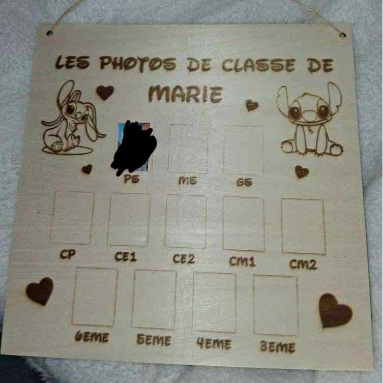 Pancartes photos de classe