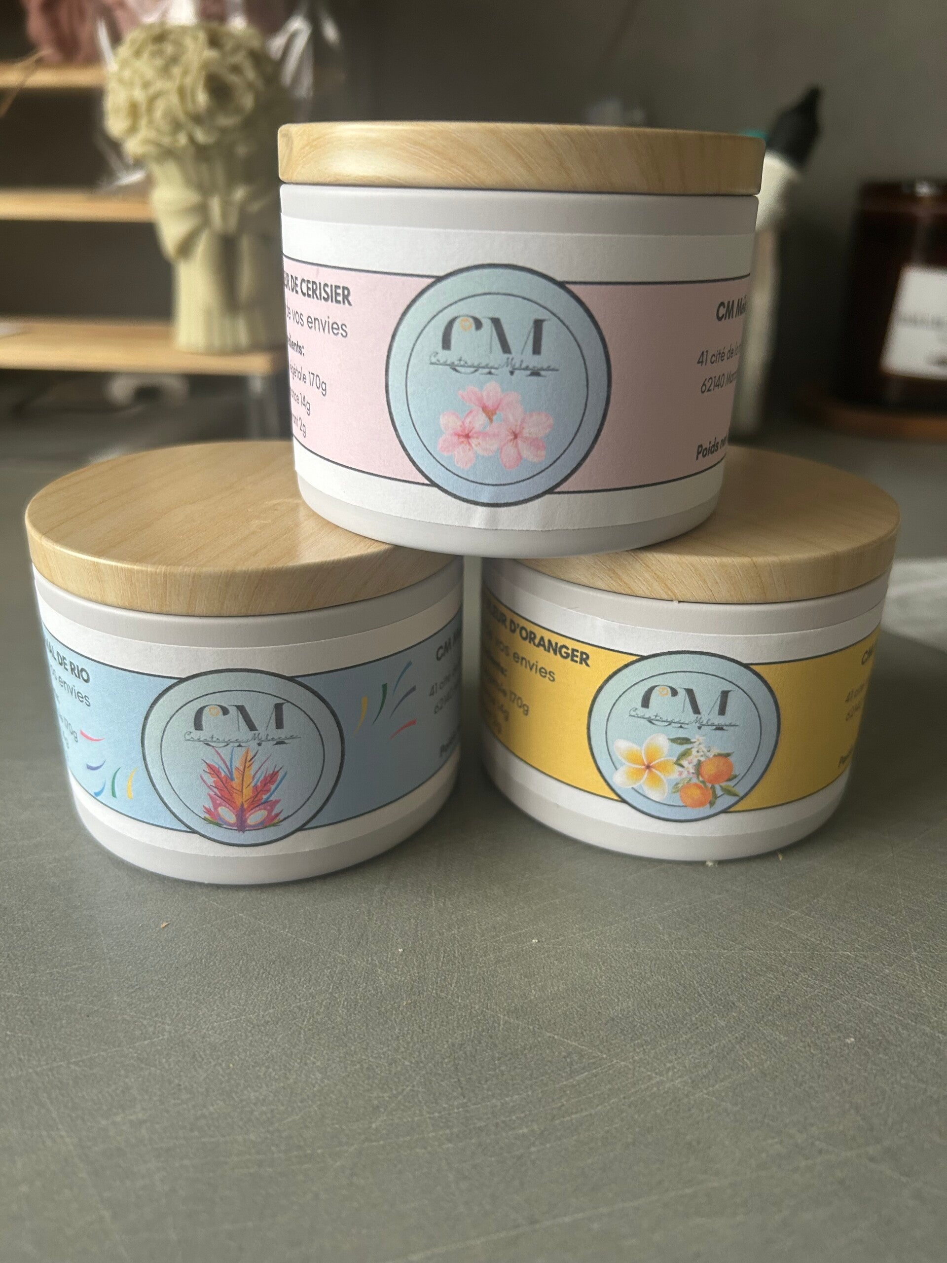 Bougie pot aluminium