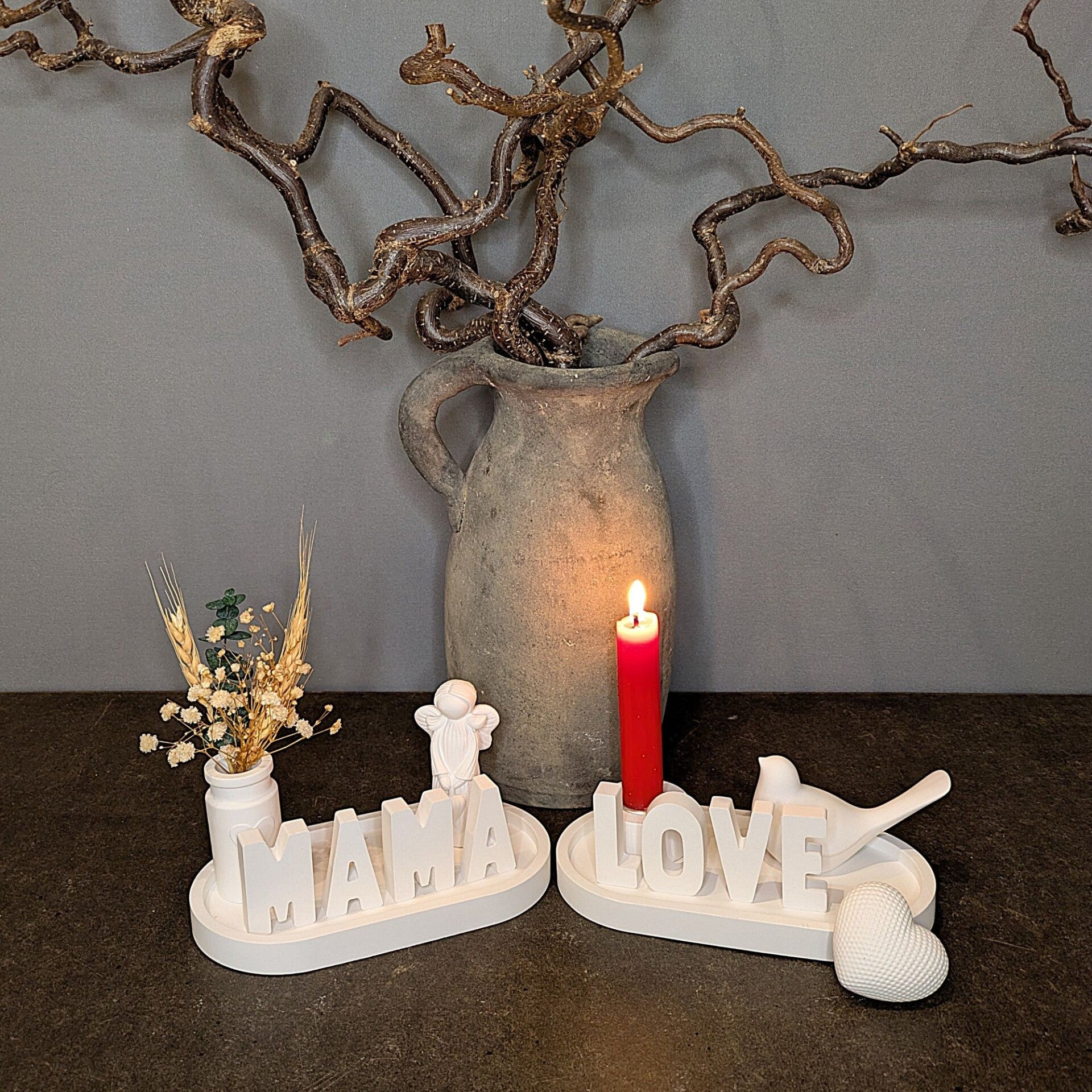 Personalisiertes Deko-Tablett mit Wunschwort „Farah“