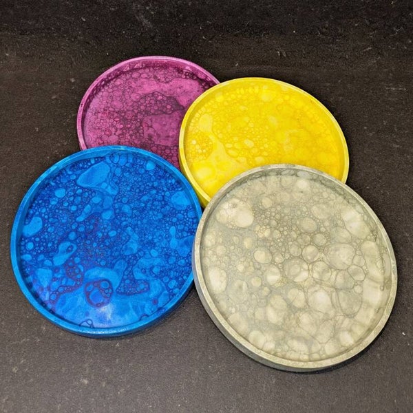 Rundes Keramik Tablett Unikat - Bubble Collection „Jamila“