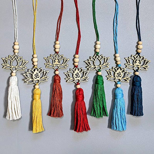 Makramee Lotos Anhänger „Tamara“