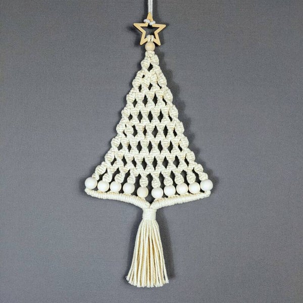 Makramee Weihnachtsbaum - Geschenkidee & Weihnachtsdeko „Holly“