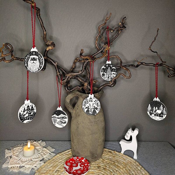 Weihnachtsschmuck skandinavisch – Anhänger, Winterdeko „Finn“