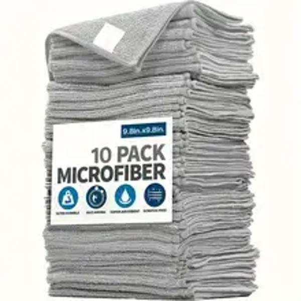 TOWELS 10 IN A PACK GREY