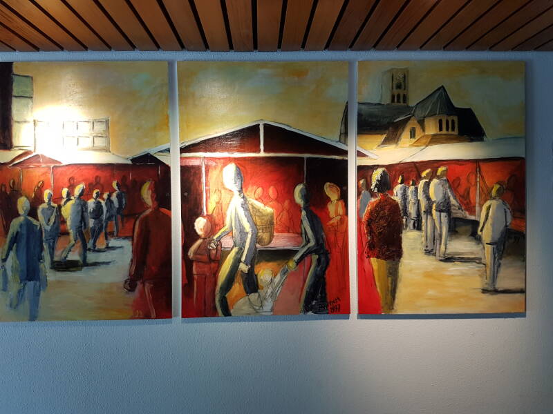 Markt Rotterdam, drieluik