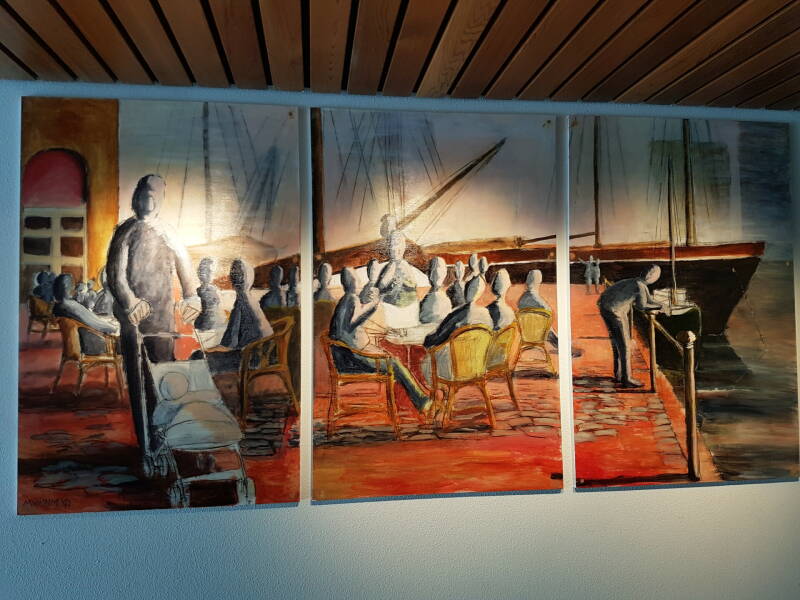 oude haven Rotterdam,drieluik