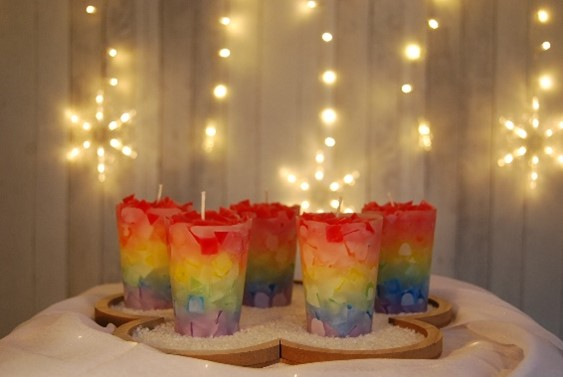 "Maak je eigen kaars" pakket (5 stuks)