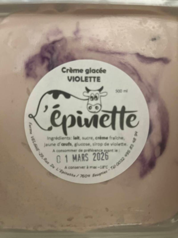 Glace violette 1/2L