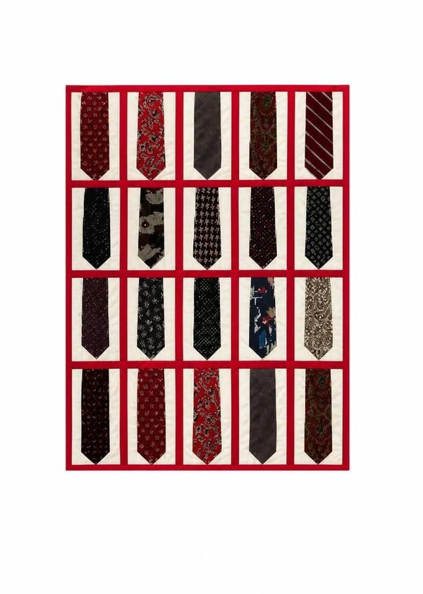 CUSTOM Tie Quilt: "Twenty Threads of Grace" - 20 ties