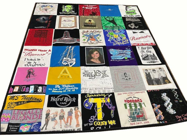 Memory Tee-Shirt Quilt - FULL/DOUBLE - 30 blocks