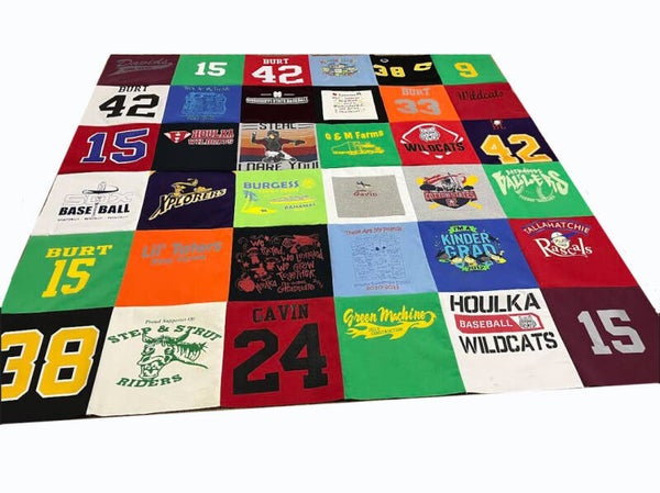 MEMORY TEE-Shirt Quilt - LARGE Double - 35-36 blocks