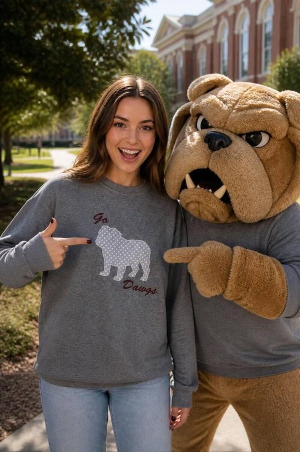 Heather Gray Unisex MSU Sweatshirt - -Size LARGE