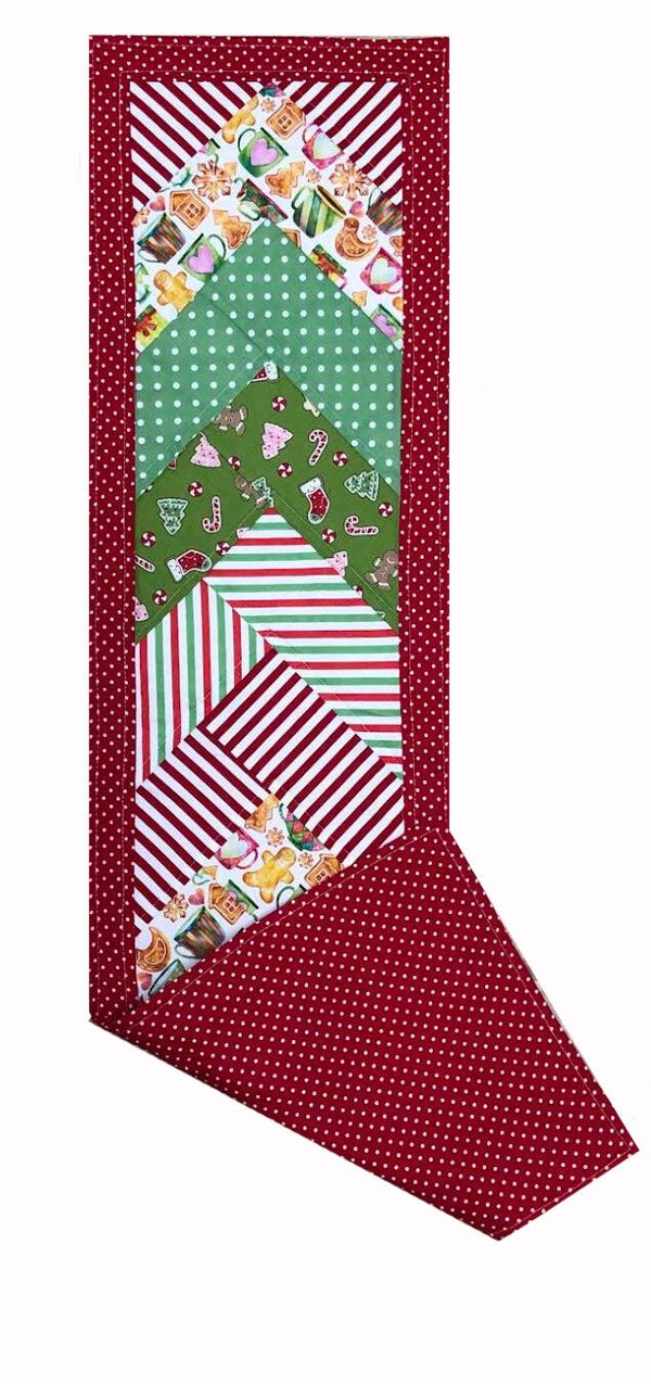 Quilted Christmas Table Runner/Topper - 10 1/2" x 39"