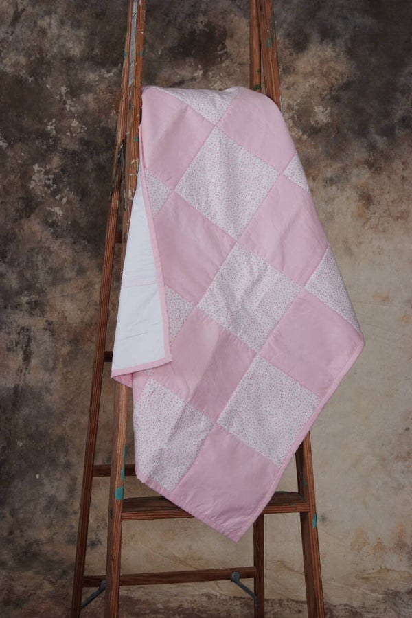 Patchwork Hearts Baby Quilt