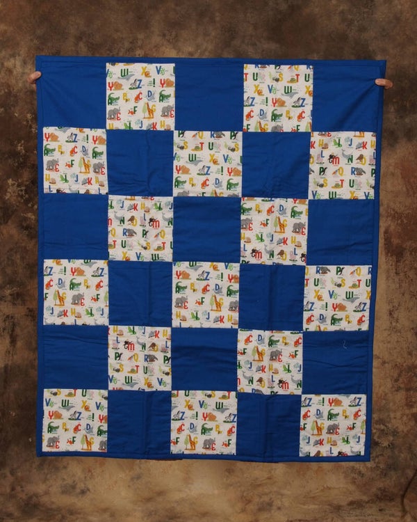 Patchwork ABC Baby Quilt