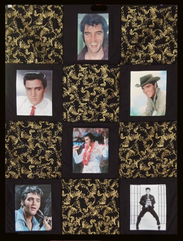 Heirloom Quilt: ELVIS  Snuggle/Throw