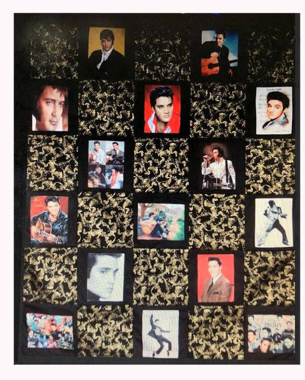 Heirloom Elvis Quilt:  Double Bed Size