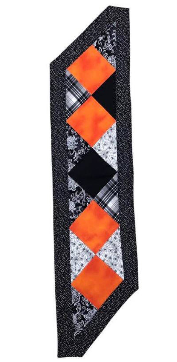 Handmade Table Runner: Spooky Style  51" x 12"