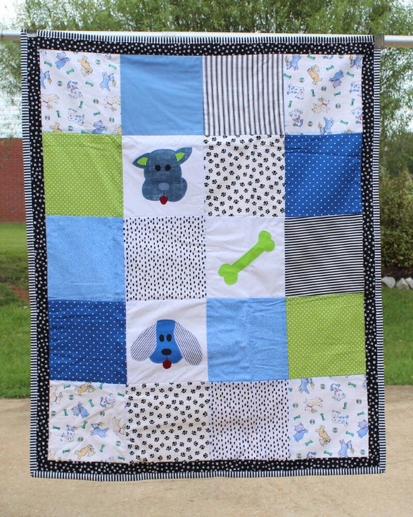 Baby Quilt:  LIMEY & LOU - 34" x 41 1/2"