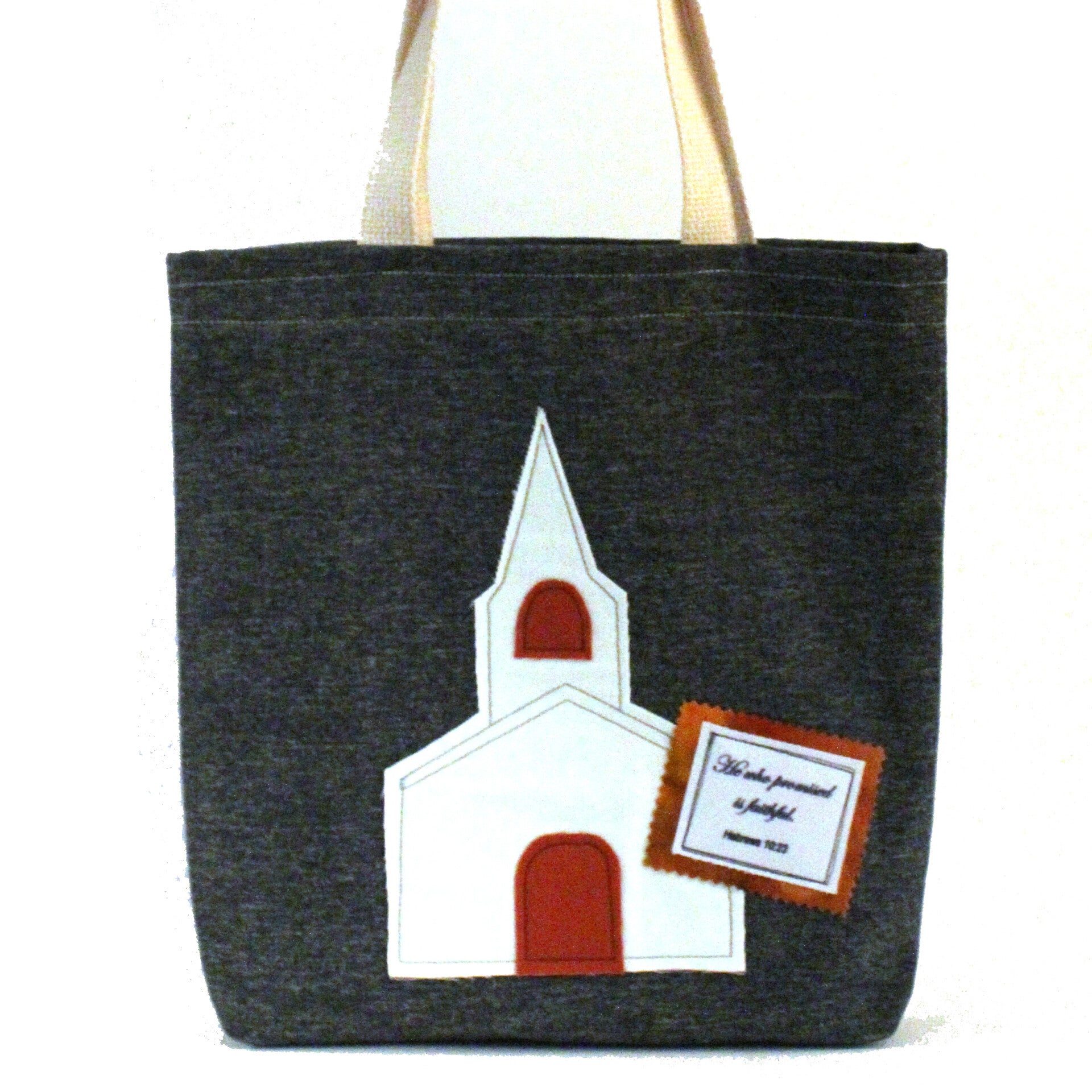 BIBLE BAG:  Denim Blue with Tan Accents