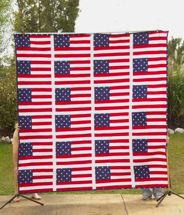 Flag Quilt: Celebrate America! - QUEEN SIZE