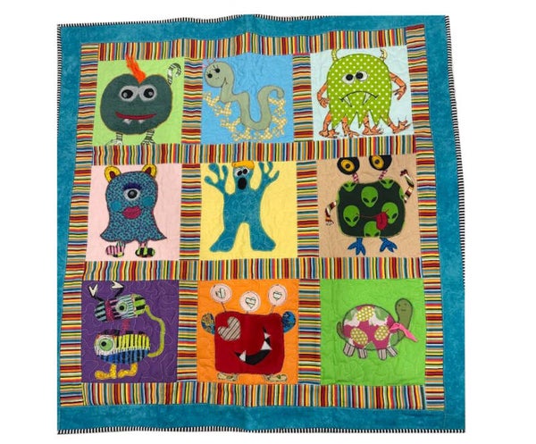 LITTLE MONSTERS Child's Quilt