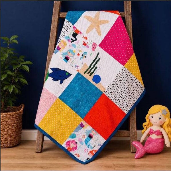 Merry Mermaid Baby Quilt