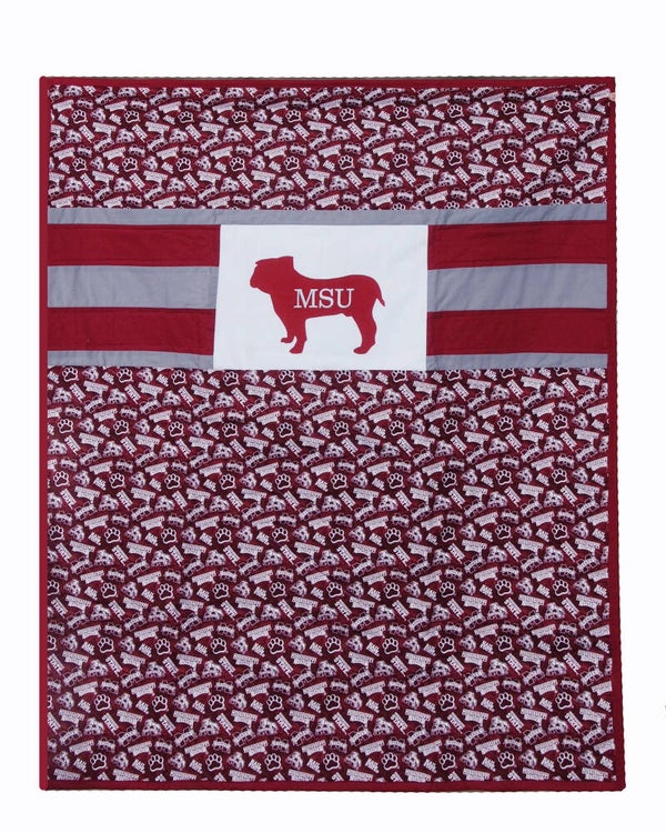 Mississippi State Throw/Lap Quilt