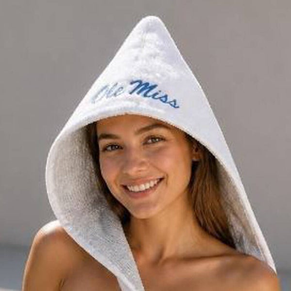Adult Hooded Towel with "Ole Miss" Monogram