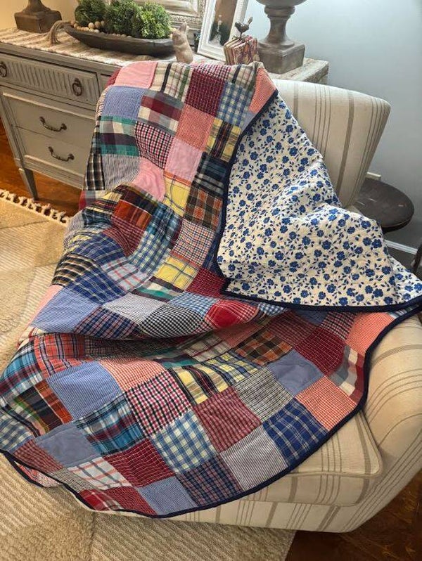 CUSTOM Heirloom Patchwork Quilted Throw