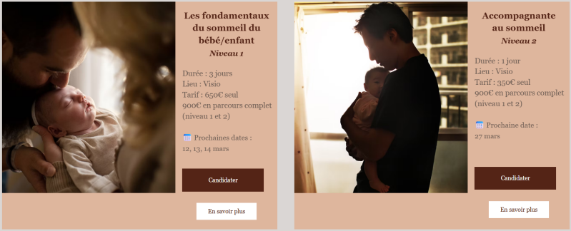 Formation sommeil de bébé visio professionnel de la petite enfance 