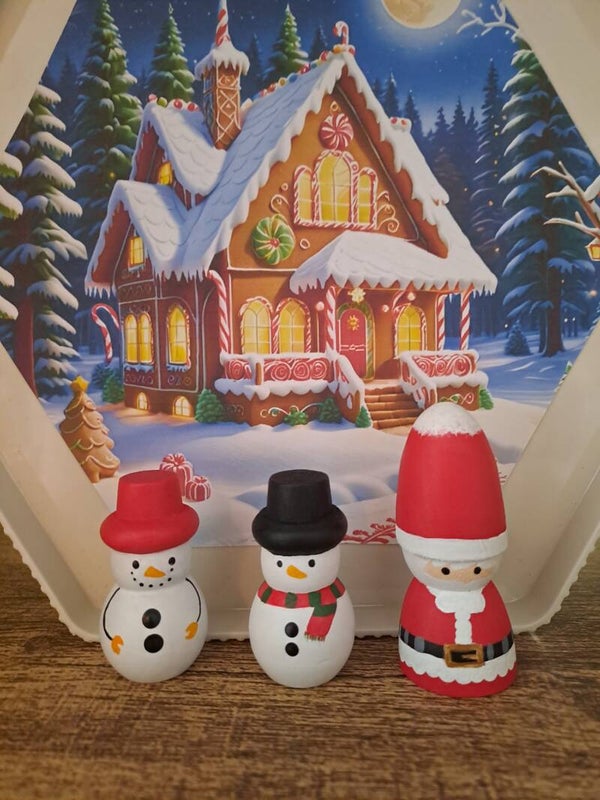 Kerstman + sneeuwman