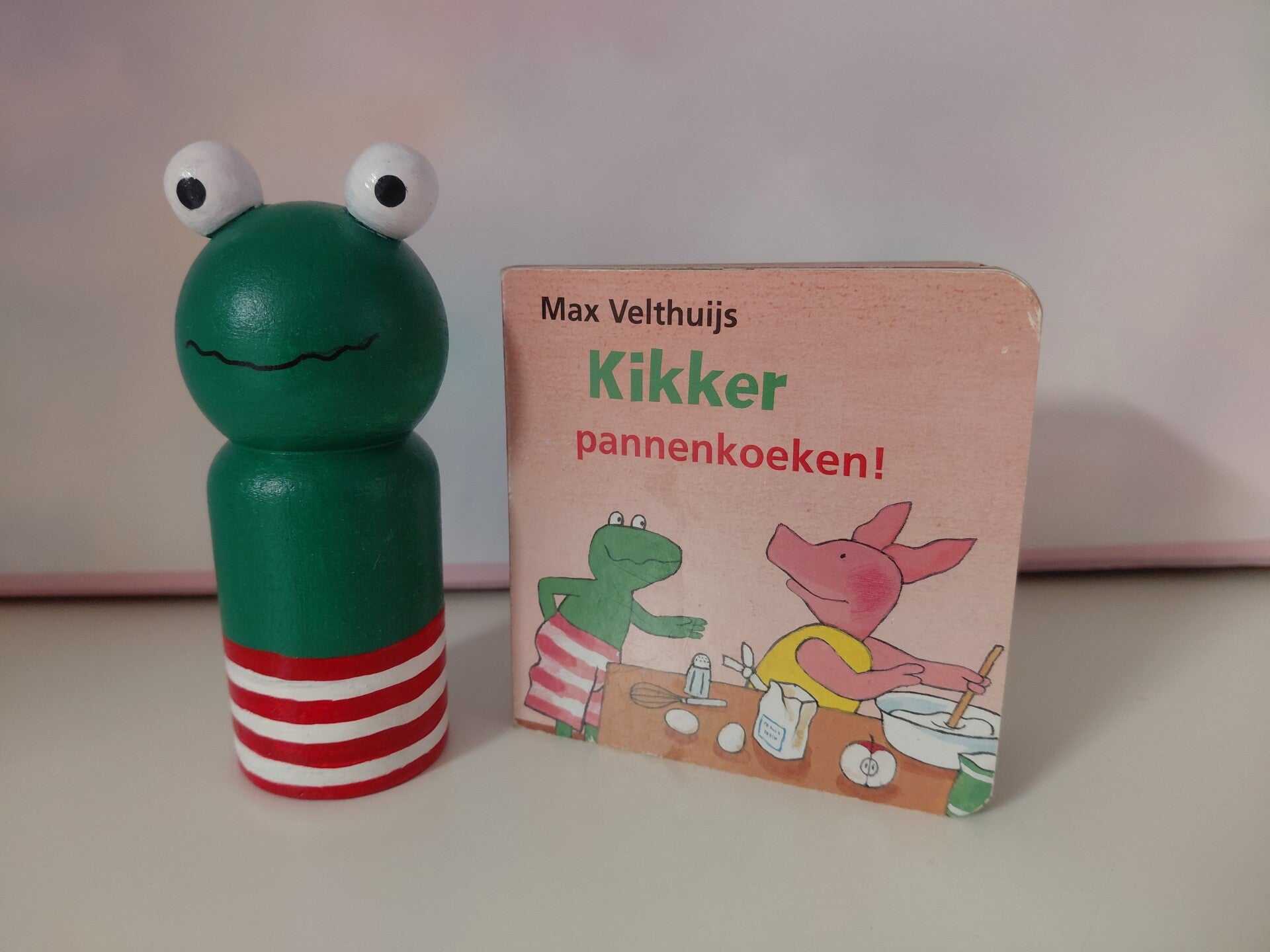 Kikker boekje Pannnenkoeken  met bij horende kikker (2dekansje)