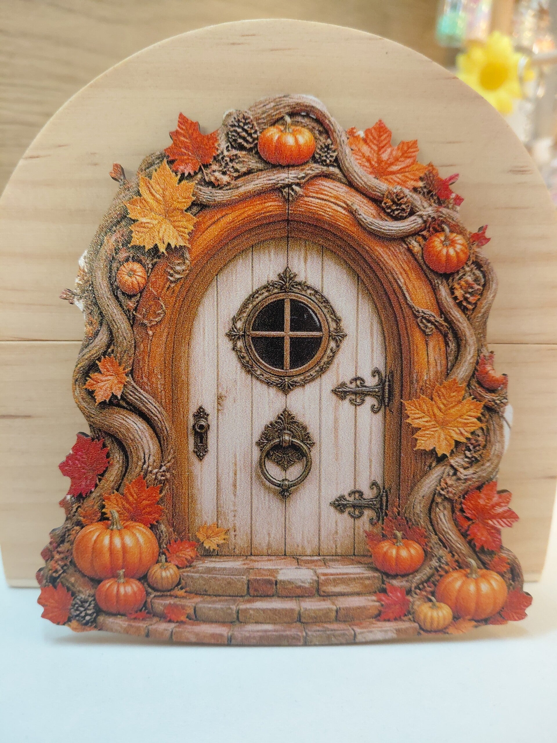 Herfst pompoen deur
