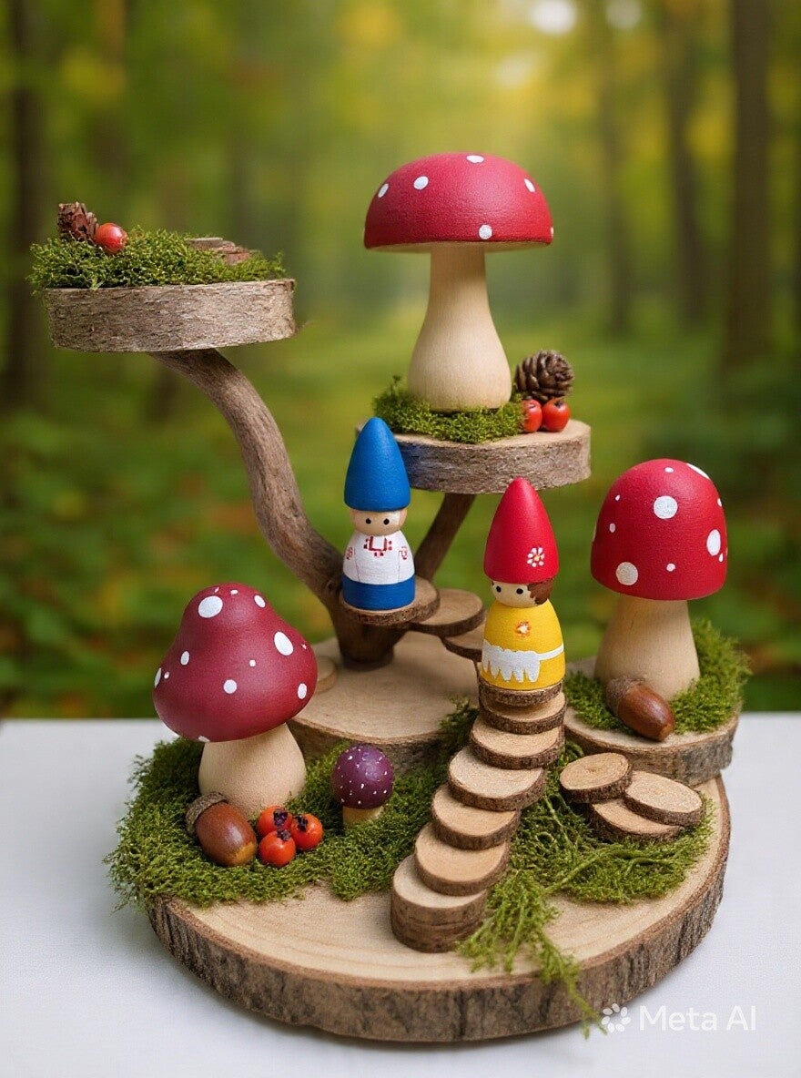 kabouter set met display