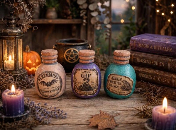 Potion bottles hout
