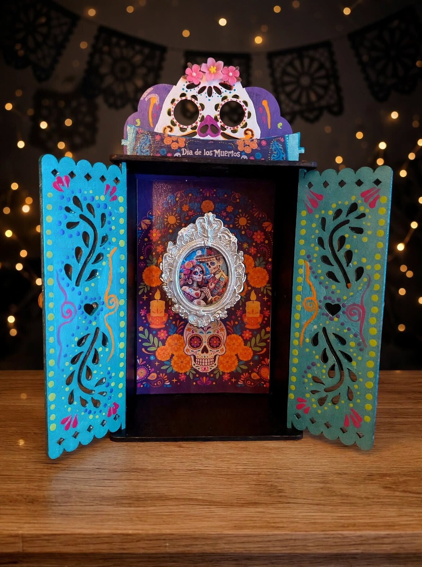 Día de los Muertos Altaartje - Mini Ofrenda Kastje