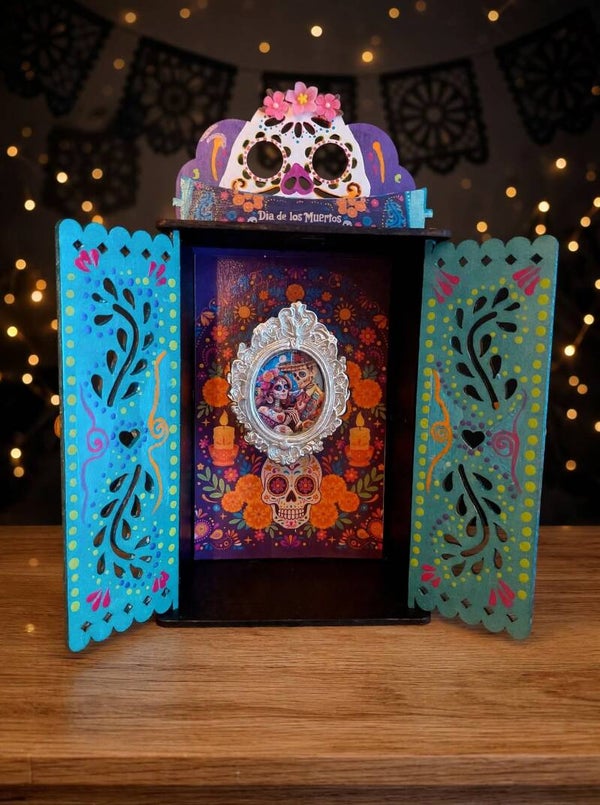 Día de los Muertos Altaartje - Mini Ofrenda Kastje