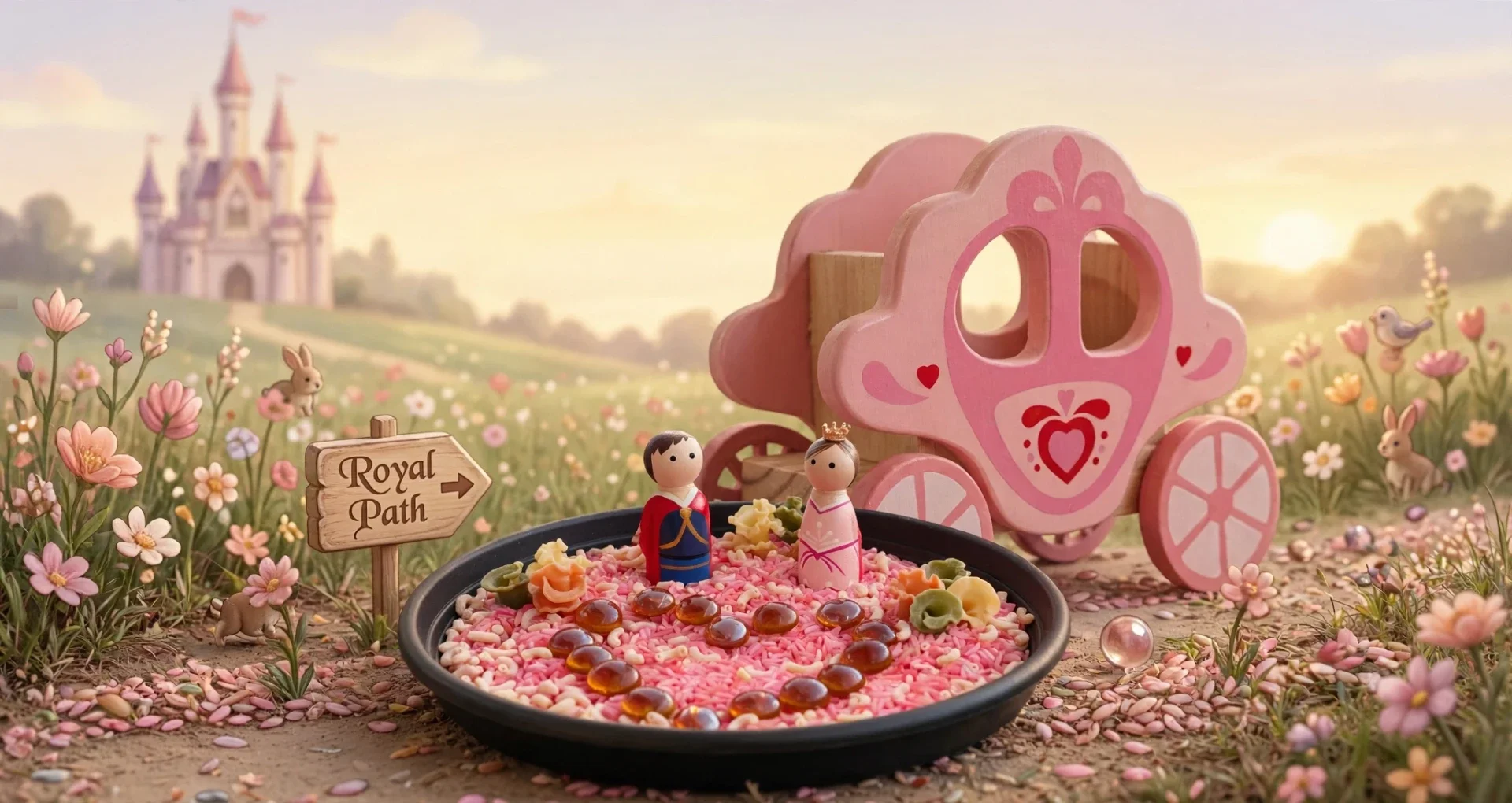 sensory set  Prins & Prinses + koets