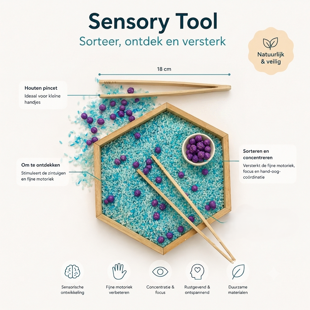 Houten Sensory Pincet (groot)
