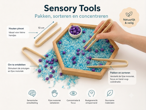 Houten Sensory Pincet (klein)