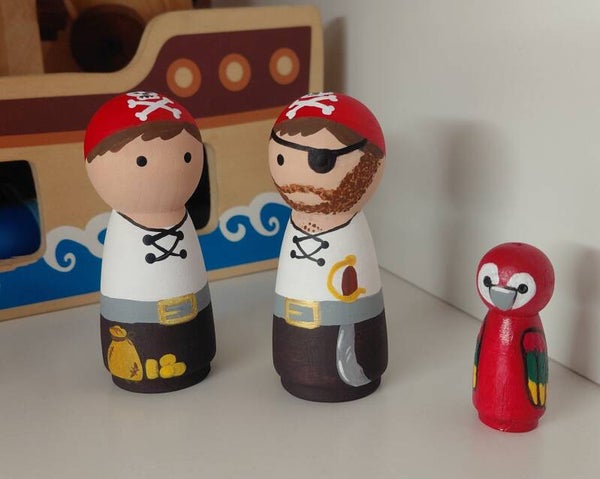 2 Piraten + Papegaai