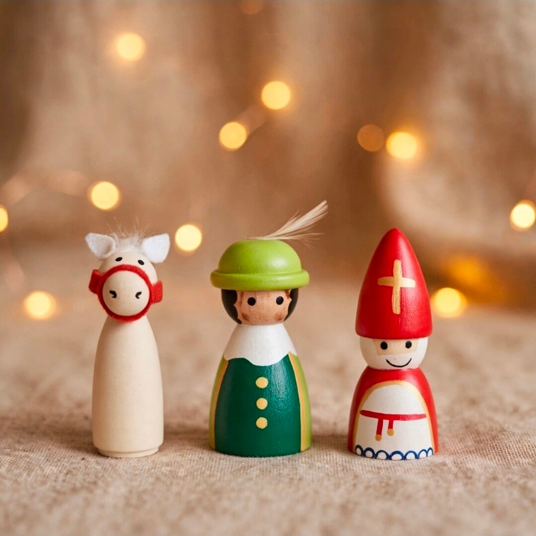 Sinterklaasset – Sint, Roetpiet & paard 🎁