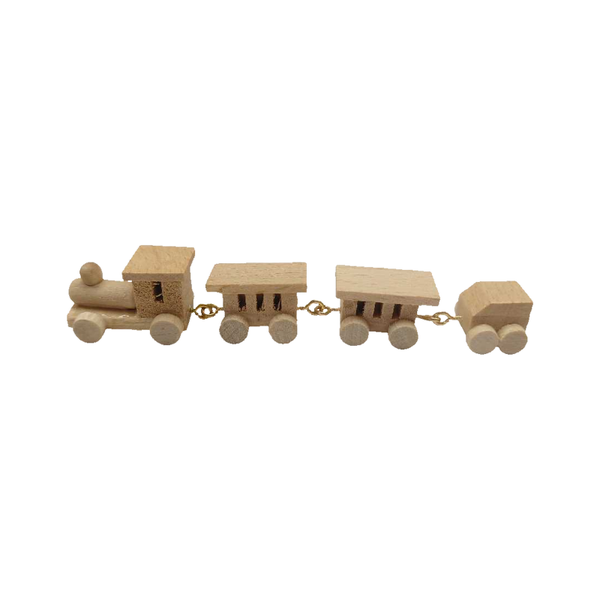 miniatuur houten treintje